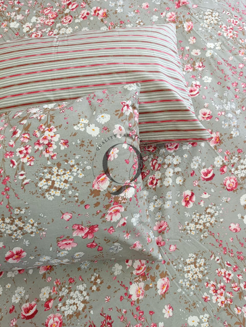 PC-1206: 4 Pillows Cotton Bed Sheet