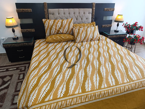 PC-1207: 4 Pillows Cotton Bed Sheet