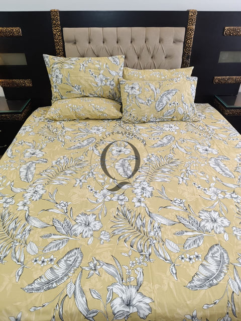 PC-1209: 4 Pillows Cotton Bed Sheet