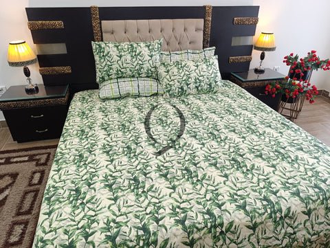 PC-1211: 4 Pillows Cotton Bed Sheet