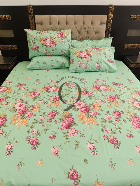 PC-1213: 4 Pillows Cotton Bed Sheet
