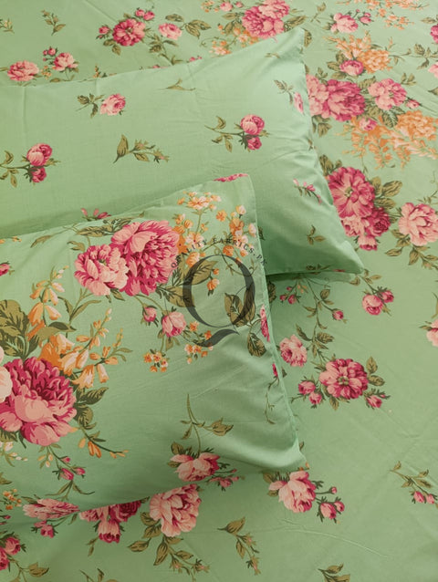 PC-1213: 4 Pillows Cotton Bed Sheet