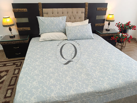 PC-1214: 4 Pillows Cotton Bed Sheet