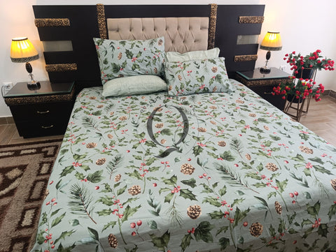 PC-1215: 4 Pillows Cotton Bed Sheet