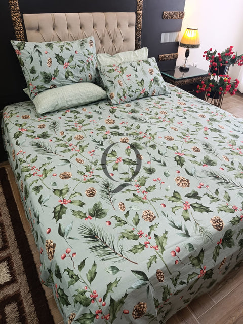 PC-1215: 4 Pillows Cotton Bed Sheet