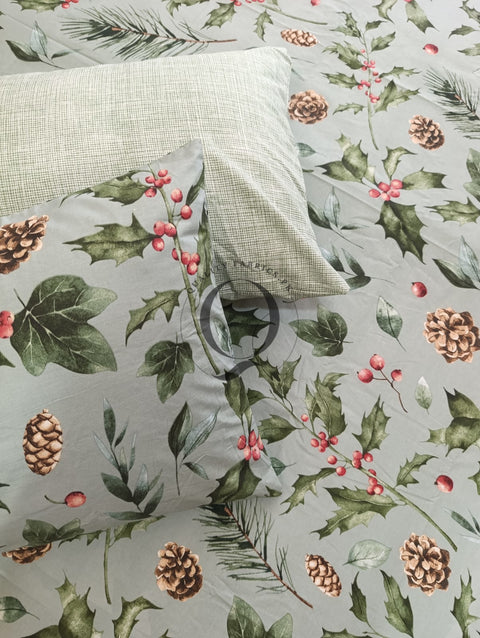 PC-1215: 4 Pillows Cotton Bed Sheet