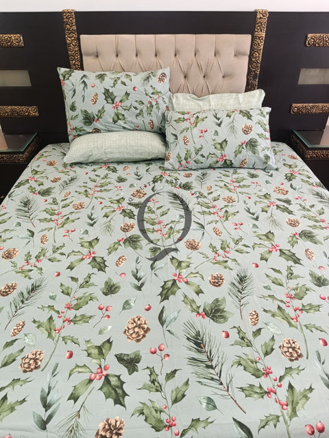 PC-1215: 4 Pillows Cotton Bed Sheet