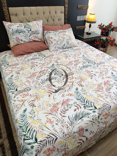 PC-1216: 4 Pillows Cotton Bed Sheet
