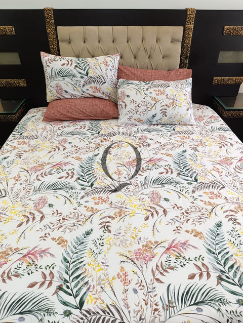 PC-1216: 4 Pillows Cotton Bed Sheet