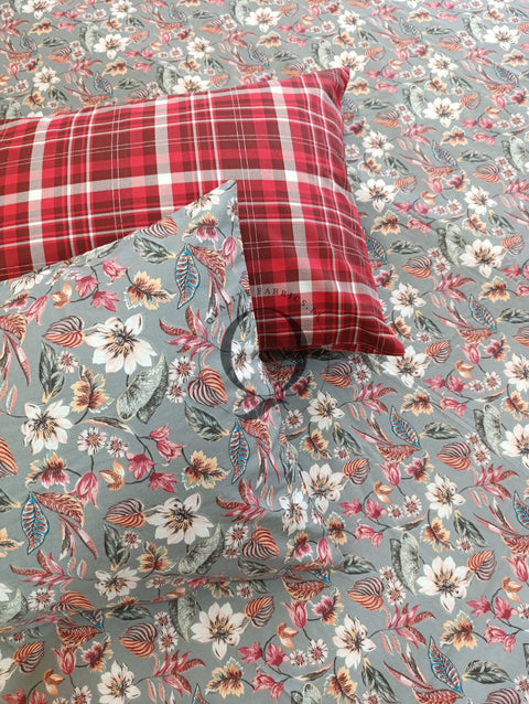 PC-1217: 4 Pillows Cotton Bed Sheet