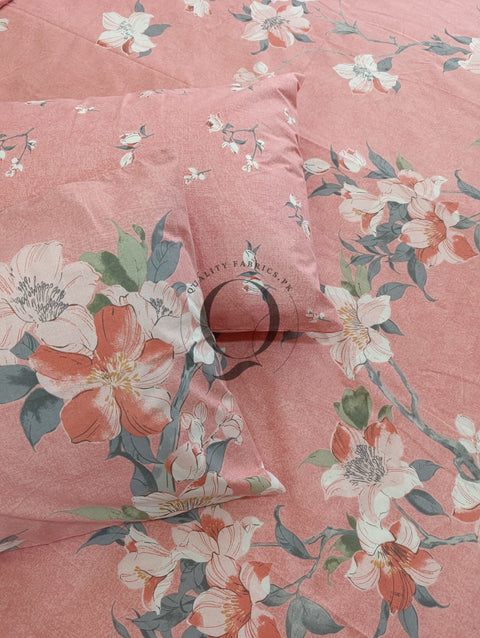 PC-1219: 4 Pillows Cotton Bed Sheet