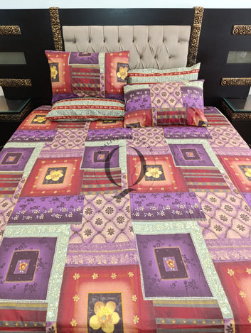 PC-1220: 4 Pillows Cotton Bed Sheet