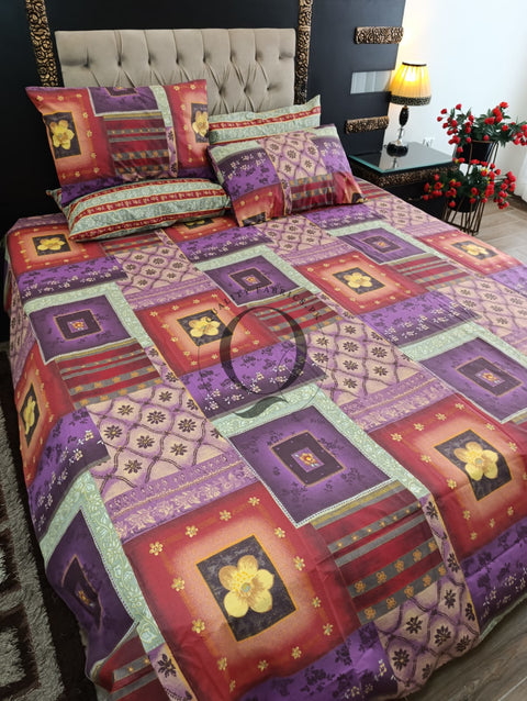 PC-1220: 4 Pillows Cotton Bed Sheet
