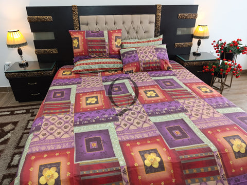 PC-1220: 4 Pillows Cotton Bed Sheet
