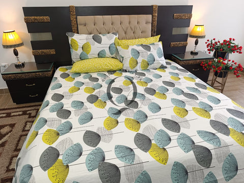 PC-1221: 4 Pillows Cotton Bed Sheet