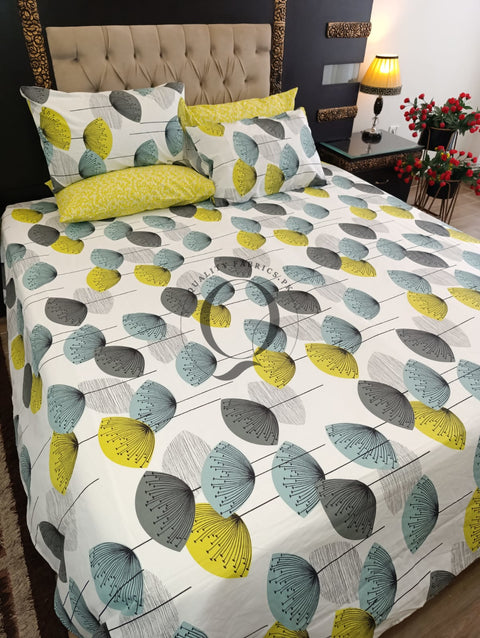 PC-1221: 4 Pillows Cotton Bed Sheet