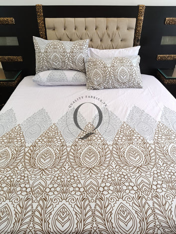 PC-1222: 4 Pillows Cotton Bed Sheet