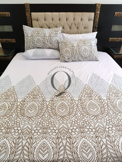 PC-1222: 4 Pillows Cotton Bed Sheet