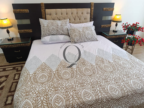 PC-1222: 4 Pillows Cotton Bed Sheet