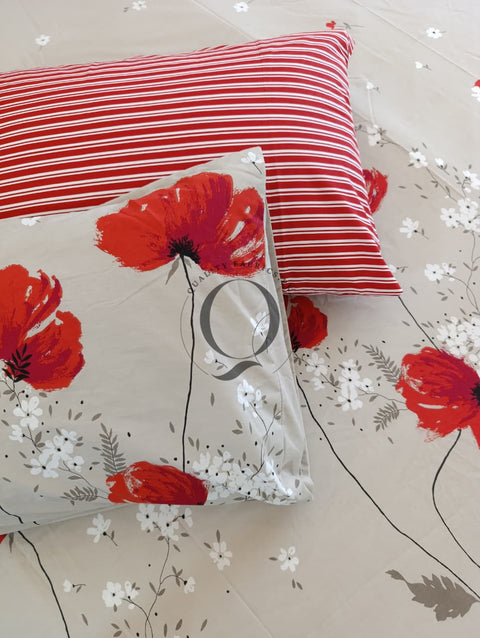 PC-1223: 4 Pillows Cotton Bed Sheet