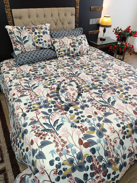 PC-1226: 4 Pillows Cotton Bed Sheet