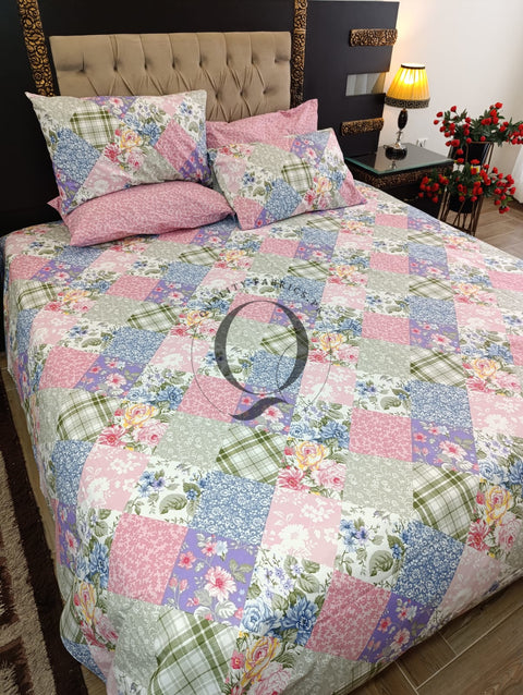 PC-1227: 4 Pillows Cotton Bed Sheet