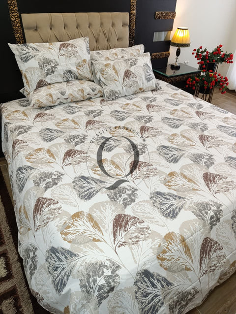 PC-1228: 4 Pillows Cotton Bed Sheet