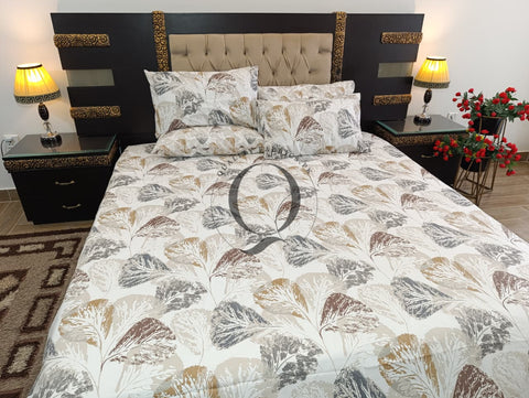 PC-1228: 4 Pillows Cotton Bed Sheet