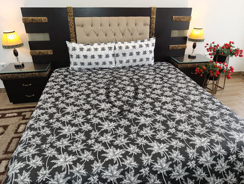 PC-1229: 4 Pillows Cotton Bed Sheet