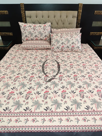 PC-1230: 4 Pillows Cotton Bed Sheet