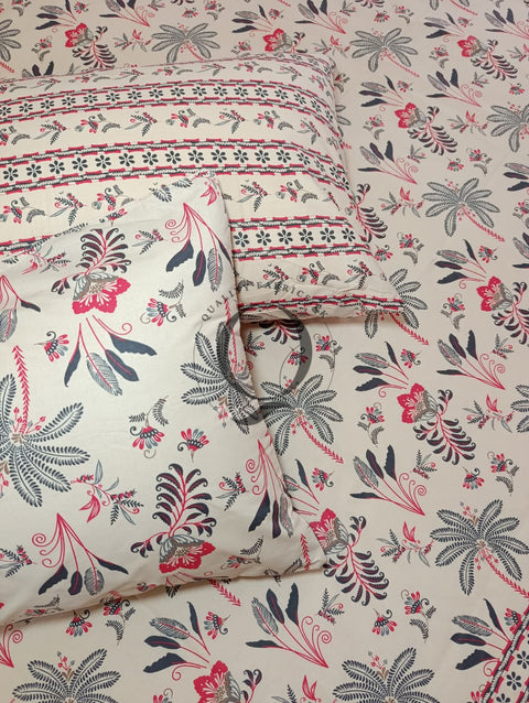 PC-1230: 4 Pillows Cotton Bed Sheet