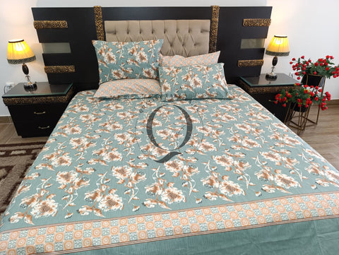 PC-1231: 4 Pillows Cotton Bed Sheet