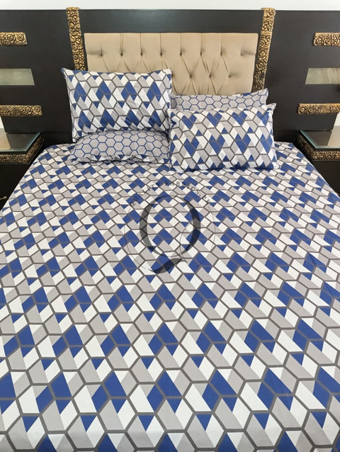 PC-1232: 4 Pillows Cotton Bed Sheet