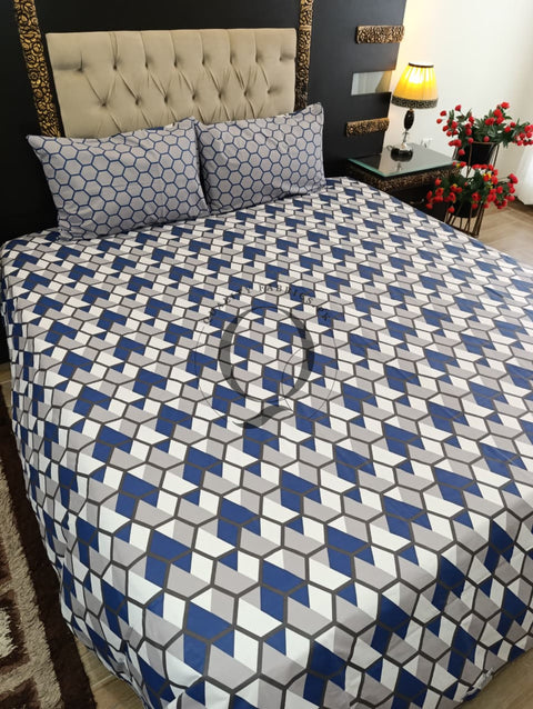 PC-1232: 4 Pillows Cotton Bed Sheet
