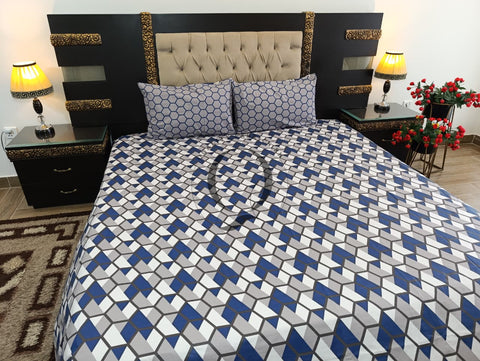 PC-1232: 4 Pillows Cotton Bed Sheet