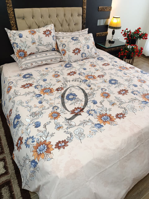 PC-1233: 4 Pillows Cotton Bed Sheet