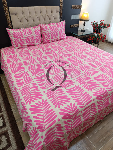 PC-1234: 4 Pillows Cotton Bed Sheet