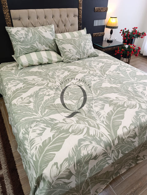 PC-1235: 4 Pillows Cotton Bed Sheet