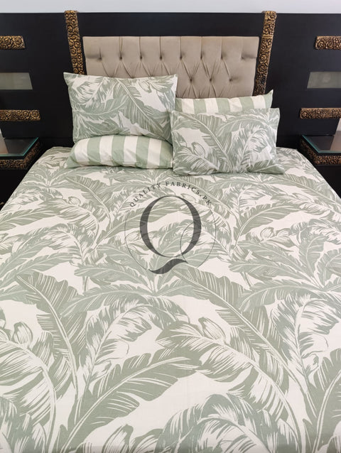 PC-1235: 4 Pillows Cotton Bed Sheet