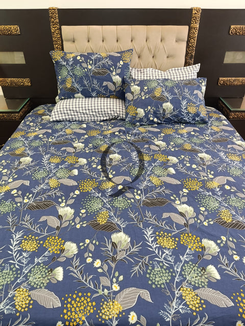 PC-1237: 4 Pillows Cotton Bed Sheet