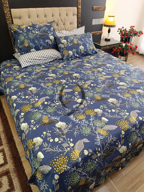 PC-1237: 4 Pillows Cotton Bed Sheet
