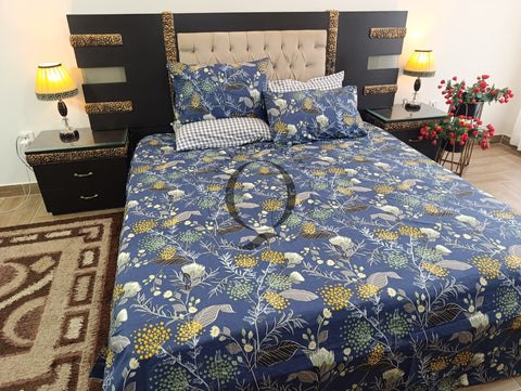 PC-1237: 4 Pillows Cotton Bed Sheet