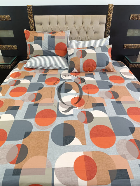 PC-1238: 4 Pillows Cotton Bed Sheet