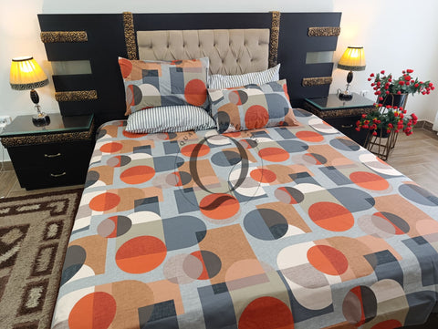 PC-1238: 4 Pillows Cotton Bed Sheet