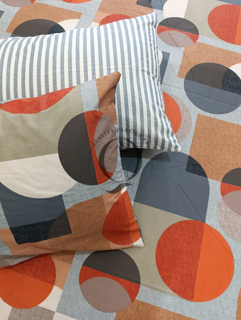 PC-1238: 4 Pillows Cotton Bed Sheet