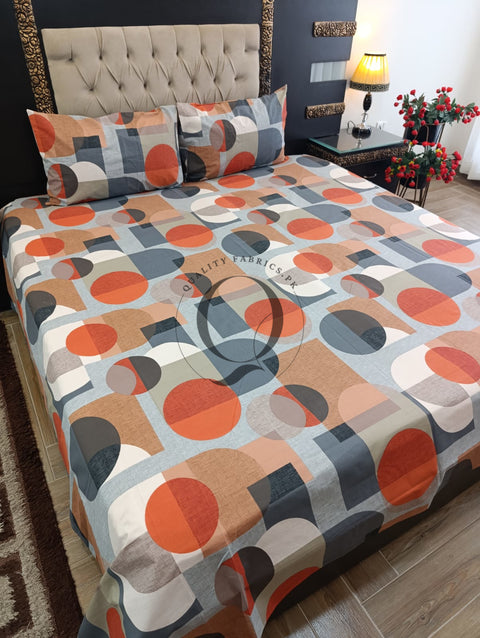 PC-1238: 4 Pillows Cotton Bed Sheet