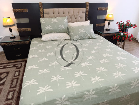 PC-1239: 4 Pillows Cotton Bed Sheet