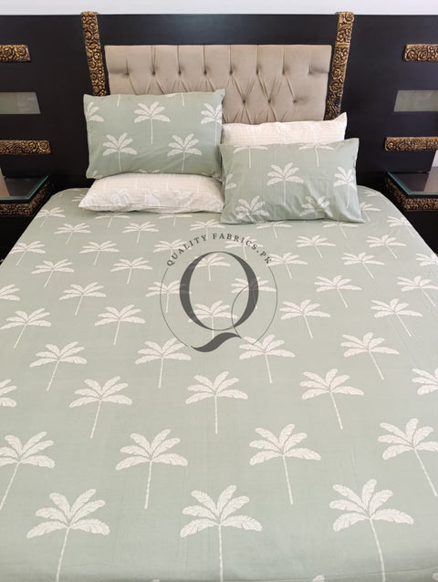 PC-1239: 4 Pillows Cotton Bed Sheet