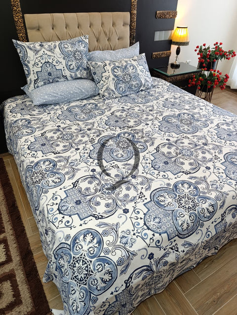 PC-1240: 4 Pillows Cotton Bed Sheet