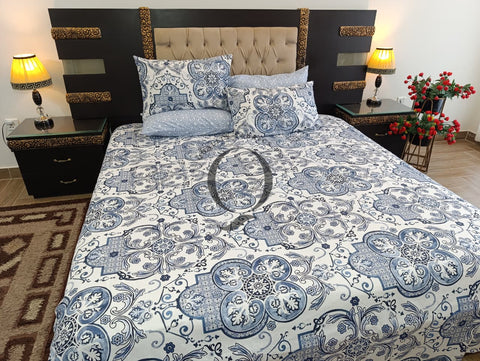 PC-1240: 4 Pillows Cotton Bed Sheet